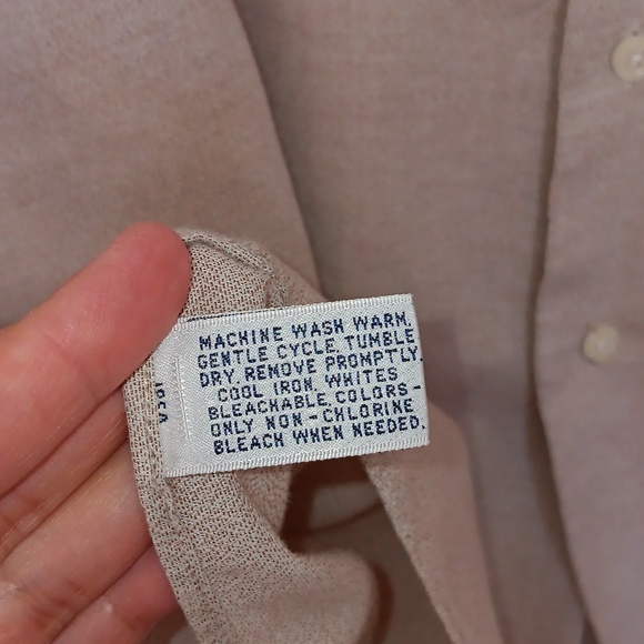 Editions By Van Heusen Men's 15 1/2 (32/33) Tan Dress Shirt Button Down - Picture 4 of 5